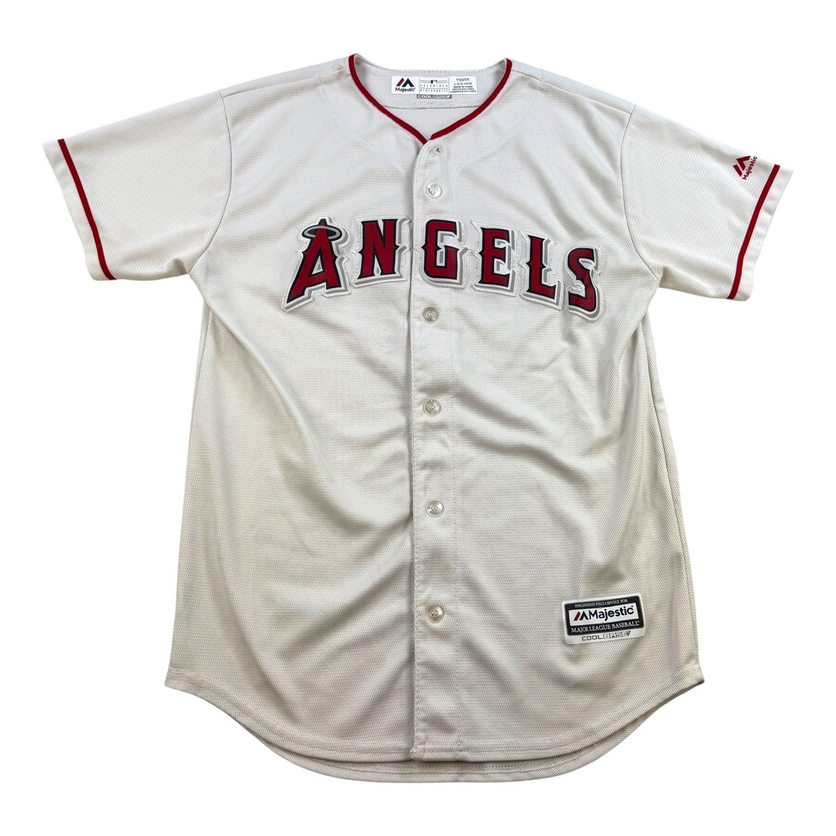 Mike Trout 27 Majestic ジャージー　サイズ　youth L Los Angeles Angels Mike Trout #27 Jersey Style Majestic T