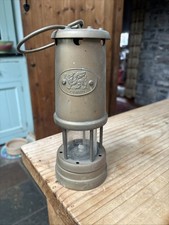 Welsh " CYMRU " Brass Miners Lamp 22 Cm High 