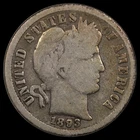 1893 O 10C Barber Dime Circulated Coin