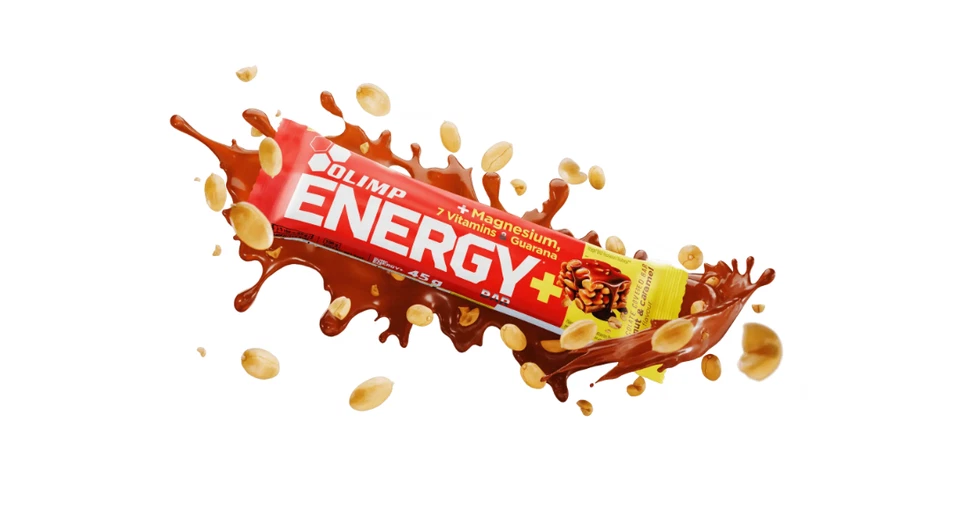 Olimp Energy+ Bar 45g Peanut Caramel - Photo 1/1