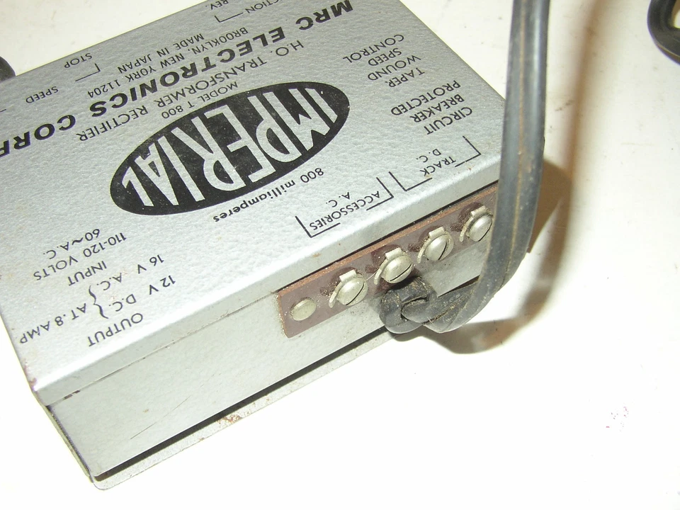 HO Transformer MRC Electronics Imperial Model T-800 AC DC tested Works!! - Image 3 of 3
