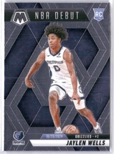Jaylen Wells Rookie RC 2024-25 Panini Mosaic NBA Debut Base #260 Grizzlies
