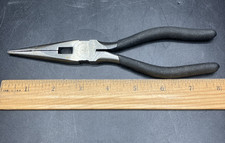 Craftsman Needle Nose Pliers Vintage Tool Black Grips 8 Long Wf 45082 Usa Craftsman Needle Nose Pliers Vintage Tool Black Grips 8 Long Wf 45082 Usa