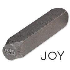 JOY Metal Stamp 6mm, DIY Easy Single Word Stamping Tool for Jewelry Crafts