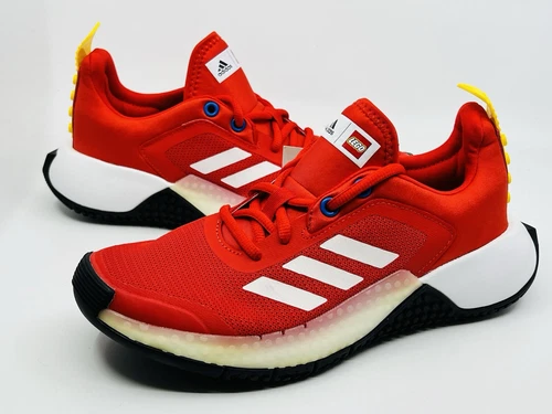 ADIDAS X LEGO Sport J scarpa da corsa per bambini giovani 4 5 rossa FX2865