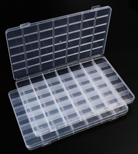 42 Grids Bead Organizer Box, 2 Pack, Clear Jewelry Organizer for Bead Organiz...