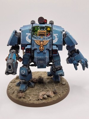Warhammer 40k Space Marines Primaris Redemptor Dreadnought Ultramarines bemalt