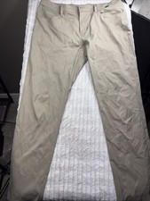 Travis Mathew Golf Pants Men's Size 38 x 32 Tan Khaki Chinos Stretch NEW