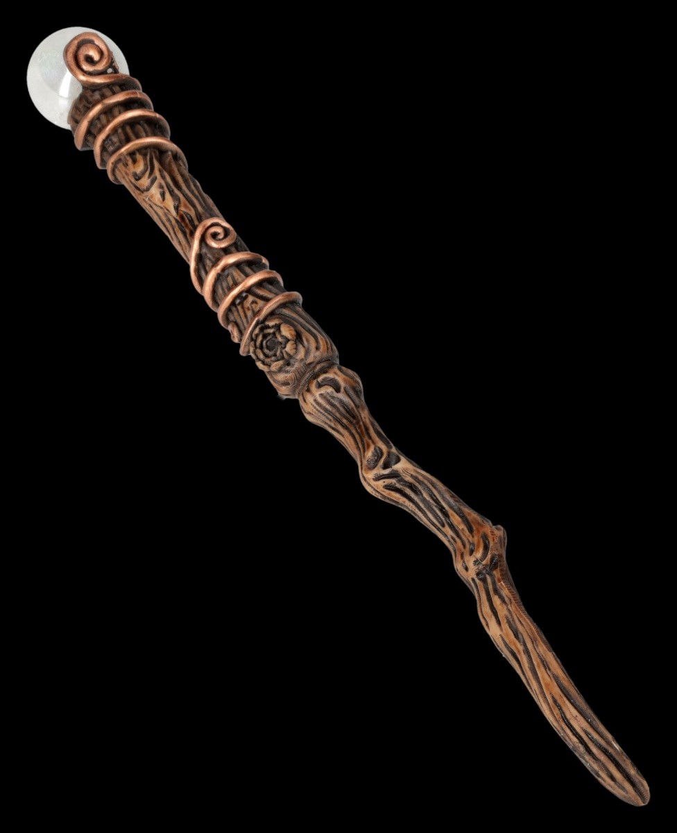Crystal Magic Wand Aura Quartz Energy Cleansing With Bag Wizard Witch