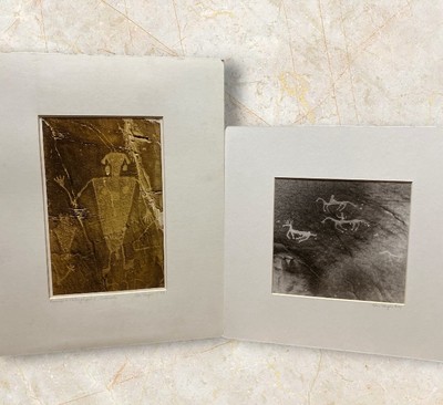 Vintage Signed Hugos Photographs Navajo Native American Pictographs Petroglyphs