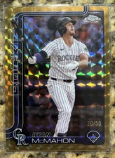 RYAN MCMAHON 2025 TOPPS CHROME GOLD GEOMETRIC ROCKIES /50 Q4115