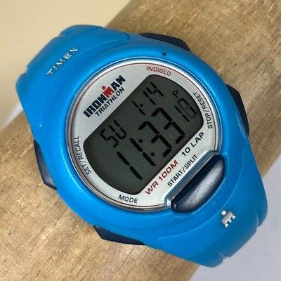 Timex Ironman Triathlon Men T5L781 Sport Blue Rubber Quartz
