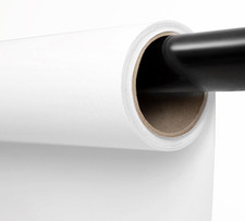 Seamless Paper Backdrop White Paper Backdrop for Photoshoot 86''X32.8' Arctic W
