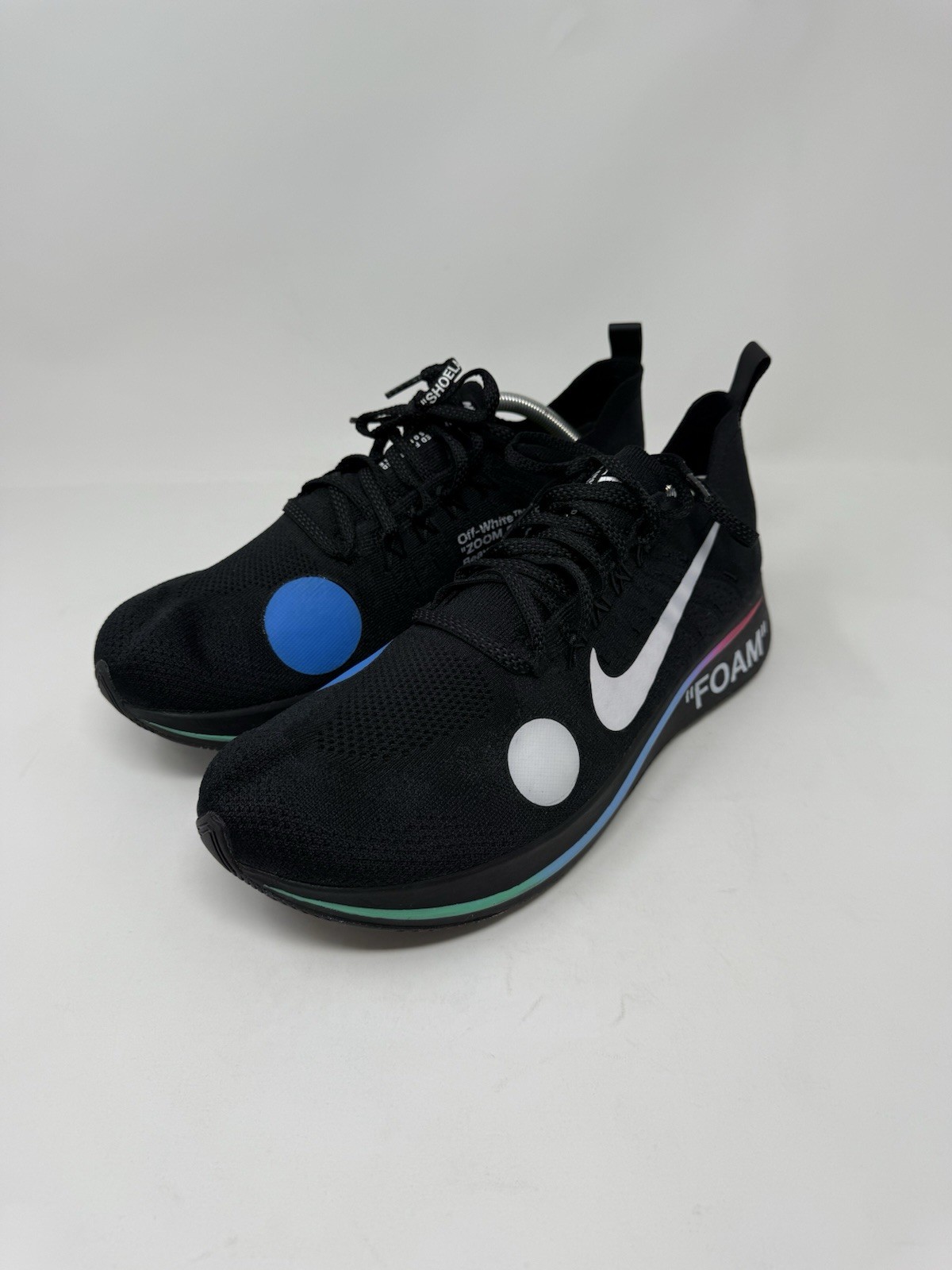 OFF WHITE X NIKE Taglia 11M (molto pulito) Nike Zoom Fly Mercurial Flyknit x OFF WHITE nero