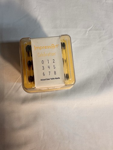 ImpressArt Celebration Number Stamp Set 9pc Metal Punches 0-9 Jewelry Stamping
