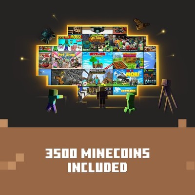 Microsoft Minecraft Bedrock Edition Game with 3500 Minecoins, Xbox Series X and