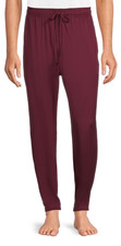 Hanes Men's Hanes Men's Luxe Pajama Pants Wine Color Size M