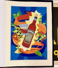Litografia originale - Campari Ugo Nespolo