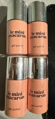 Lot of 4 Le Mini Macaron Gel Nail Polish - Crème d Abricot- 8.5ml / 0.29 fl. oz.