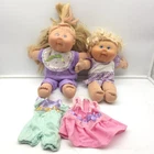Lot 2 Cabbage Patch Kids Dolls 2004 2007 w/ Clothes TLC AS-IS Play Along