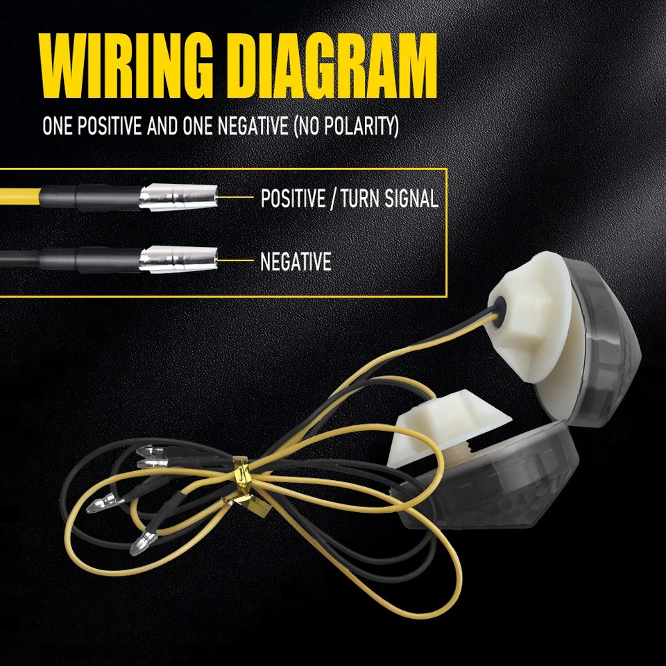 Paquete de 2 luces de giro delanteras de montaje empotrado para Honda CBR 600RR 1000RR 04-13 NUEVAS Foto 4 de 4