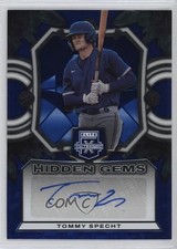 2023 Panini Elite Extra Edition Hidden Gems Blue Tommy Specht #HG-TSP Auto 14hk