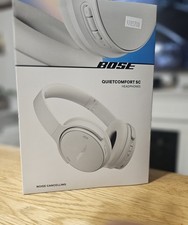 NEW BOSE White Smoke QUIETCOMFORT SC Noise Cancelling HEADPHONES WITH CASE 2025