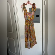 Show Me Your Mumu Claire Midi Dress in Groovy Blooms