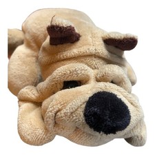 Vintage Cuddle Puppy Bulldog Plush Dog 1980s Cuddle Wit