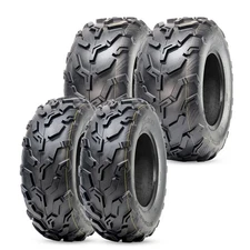 4 Packs 25X8-12 Front 25X10-12 Rear ATV Tires 6Ply All Terrain 25x8-12 25x10-12