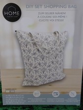 Sale! Shopping Bag Einkauf Trage Tasche weiß grau komplett Selber Nähen