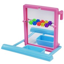 Penn-plax Bird Life - Landing Perch With Mirror And Beads - Perfect Fo