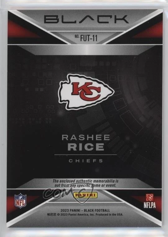 2023 Panini Black Futuristic /150 Rashee Rice #FUT-11 Rookie RC - Image 2 of 2