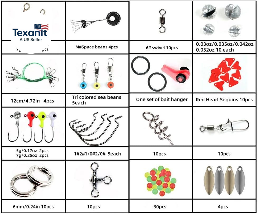 188Pcs Fishing Accessories Set for Lure Fishing, Beach Fishing and Rock Fishing - Image 2