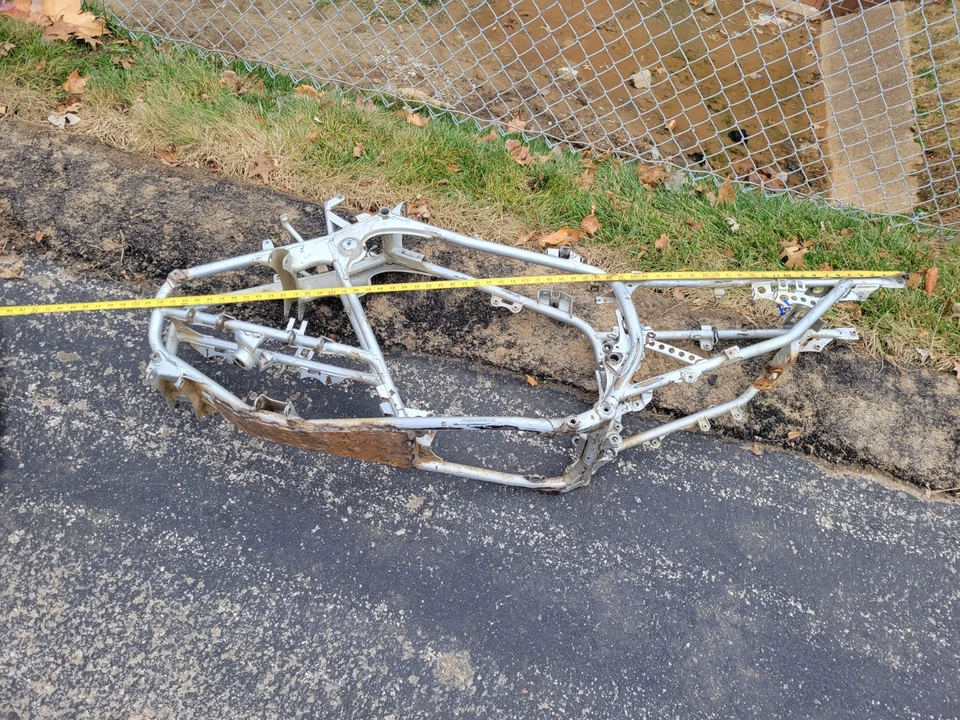 2002 ATV YAMAHA YFM350 (Warrior 350) FRAME CHASSIS ONLY motorcycle - Image 4 of 4