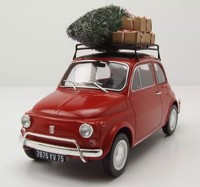 Norev, Fiat 500 L 1968 Weihnachtsrot, 1/18, NOREV187779