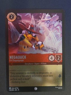 Disney Lorcana Winterspell Negaduck Evil Doppelganger 115/204 TCG Card