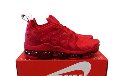 Nike Air VaporMax Plus University Red Men's Size 9.5 CW6973-600