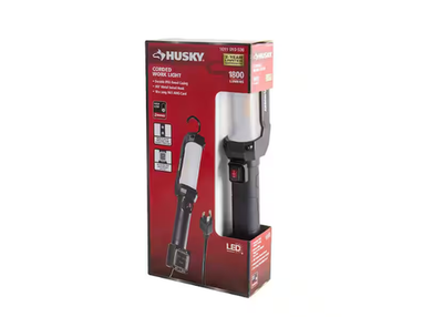 #ad Husky 1800LM 120 Volt LED CORDED HANDHELD WORK LIGHT $29.90