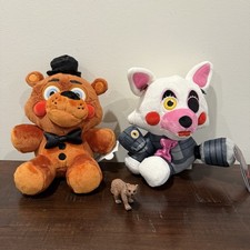 FNAF Five Nights at Freddy's Jazwares Freddy Mangle 8" Plush Wave 2 Set of 2