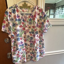 Floral Scrub Top