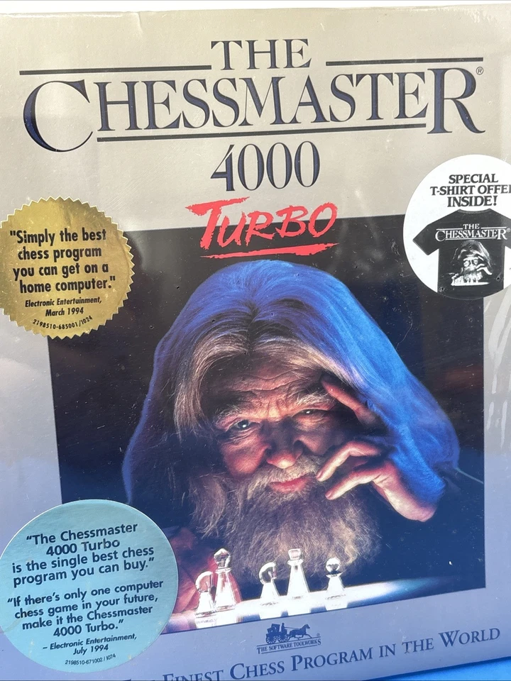Chessmaster 4000 Turbo PC Game (1993) - FACTORY SEALED BIG BOX PC IBM - Image 4 of 4