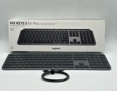 Logitech MX Keys S Full-Size Bluetooth Wireless Keyboard - Black