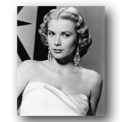 Grace Kelly Prince Rainier III Photo 8x10 1950s Monaco Royal Wedding Portrait-1