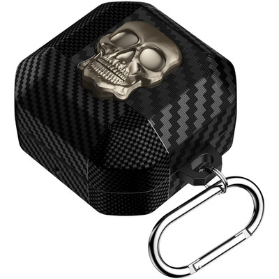 Skull Design Schutzh��lle mit Karabiner f��r Galaxy Buds 4Pro Buds4