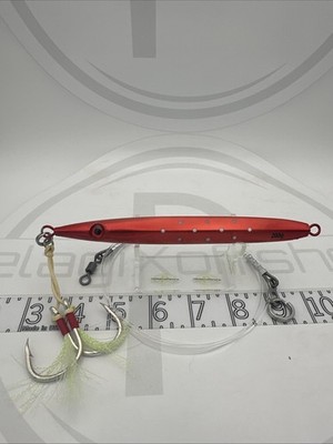200g Bluefin Tuna Bomb Knife Jig W/ BKK  Assist Hooks 4ft 200lb Leader FREE SHIP