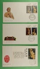 DR WHO 1982 CHINA PRC 3 FDC LIAO DYNASTY ART COMBO S/S R64527