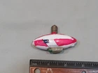 Vintage Painted Milk Glass Patriotic Zeppelin/Blimp Christmas Figural Light Bulb