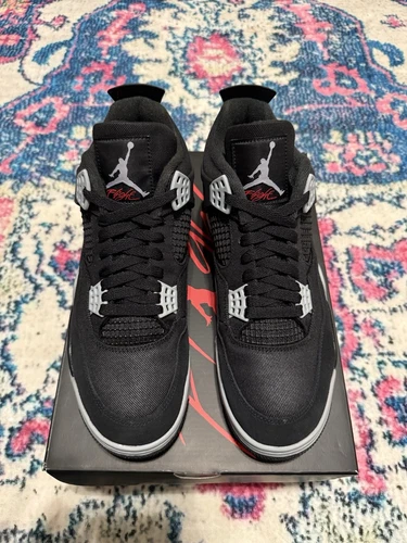 Nike Air Jordan 4 Retro SE Black Canvas DH7138-006 DS Size 10.5