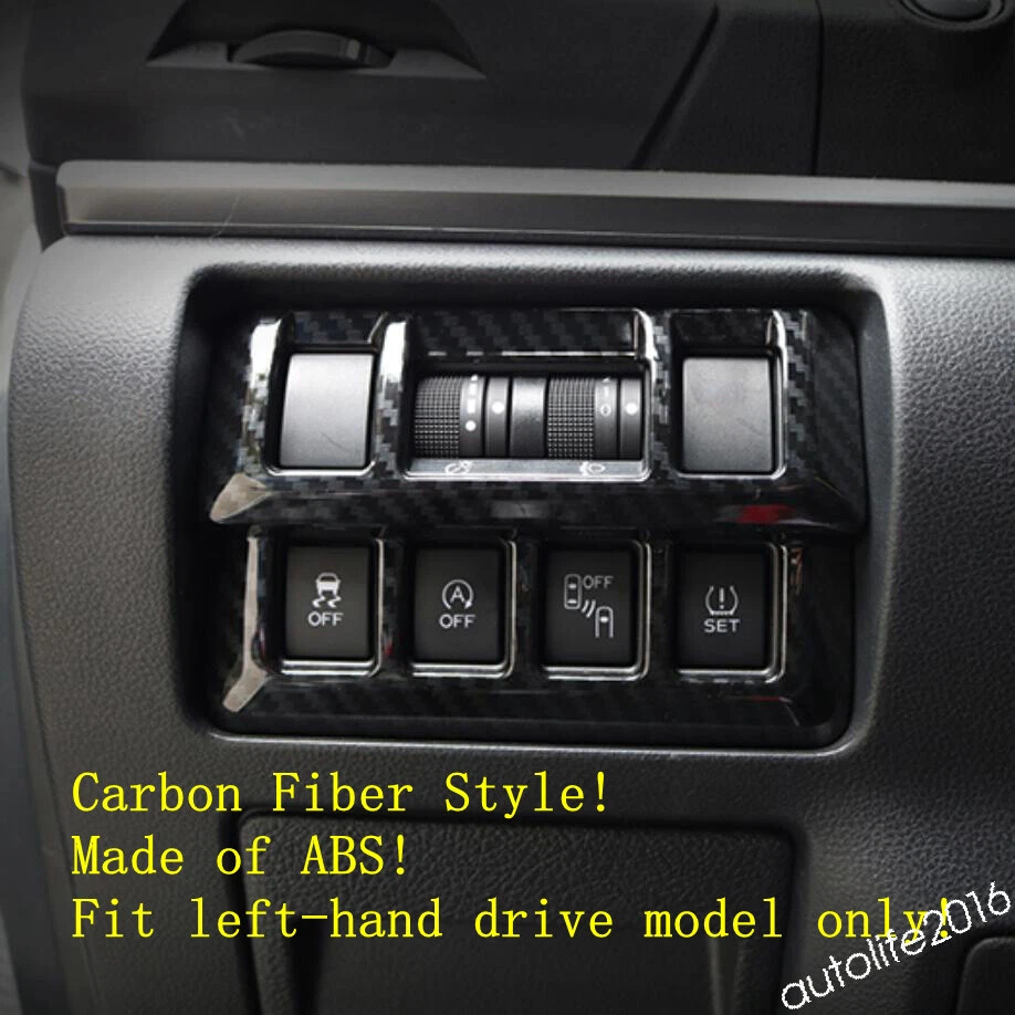 Accesorios Tablero Aire AC Tapicería Para Subaru XV Crosstrek 2017-2022 Fibra de Carbono Foto 2 de 4